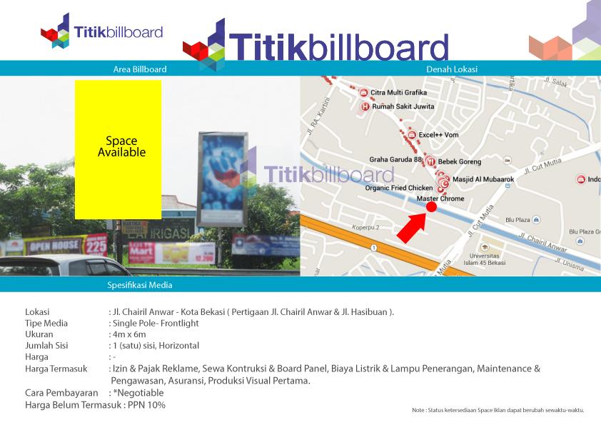 Titik-Billboard-Bekasi-Single-Pole-SMP-2-Pertigaan-jl.-chairil-anwar