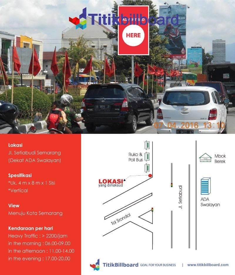 Sewa Billboard Semarang Jl. Setiabudi