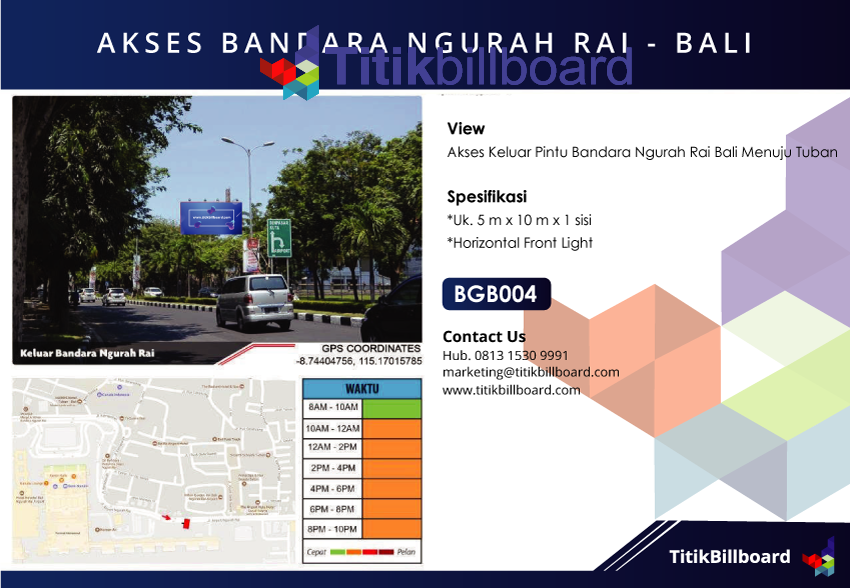 Lokasi Billboard Bandara Ngurah Rai Bali