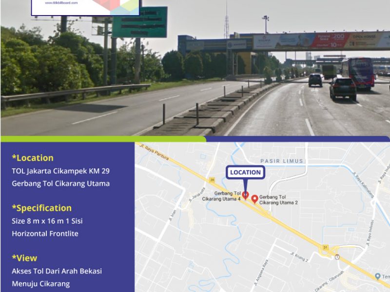 Billboard Di Gerbang Tol Cikarang