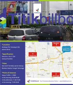 Lokasi Billboard Tol Tomang Jakarta Barat