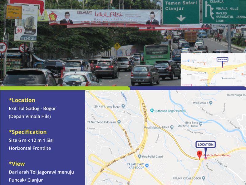 Sewa Billboard Di Exit Tol Gadog Bogor