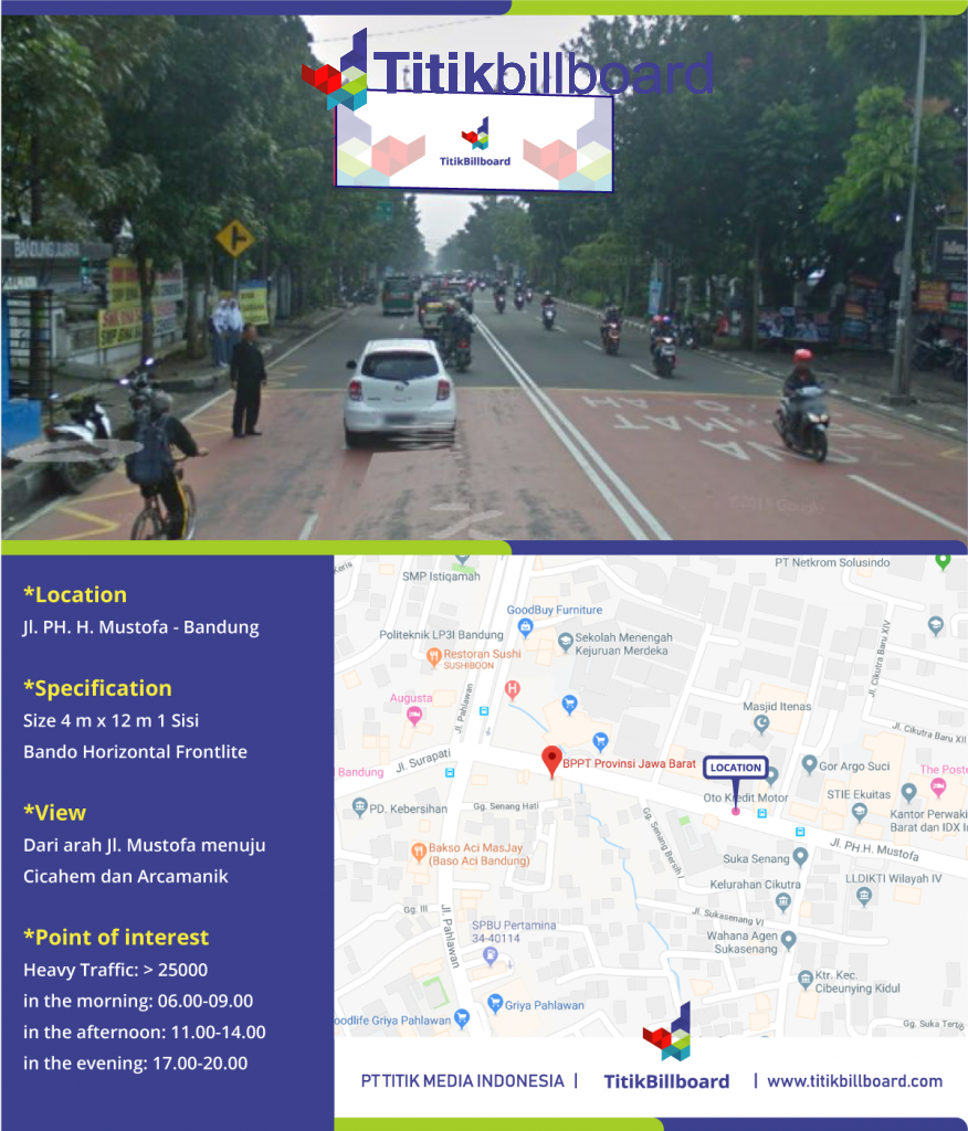 Billboard Bandung Jl. PH. H. Mustofa