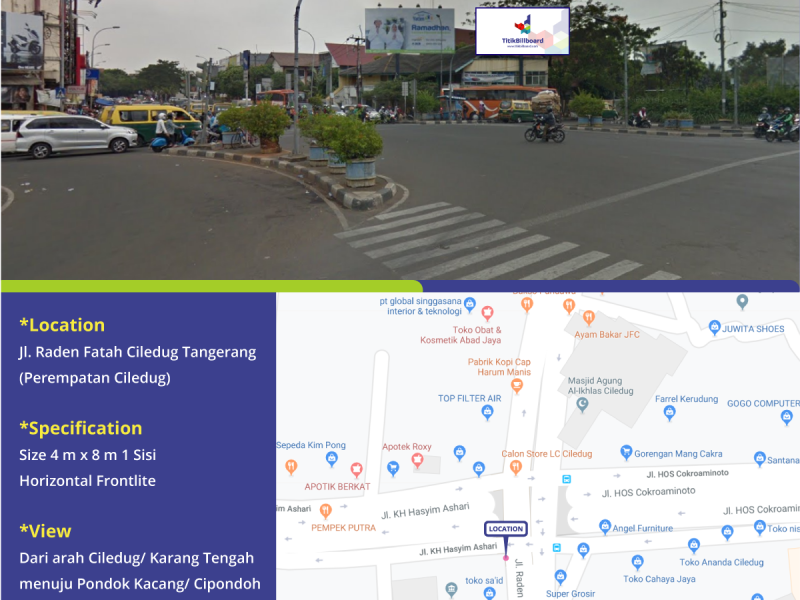 Lokasi Billboard di Ciledug Tangerang