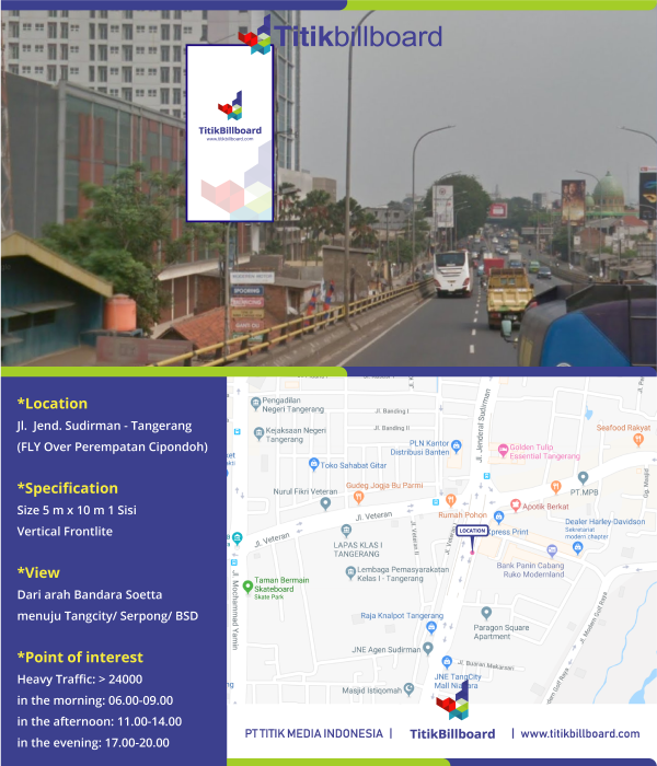 Sewa Billboard di Kota Tangerang - Fly Over Perempatan ...
