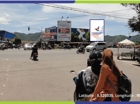Sewa Billboard Aceh Besar Jl. Soekarno Hatta (Perempatan Wedana)