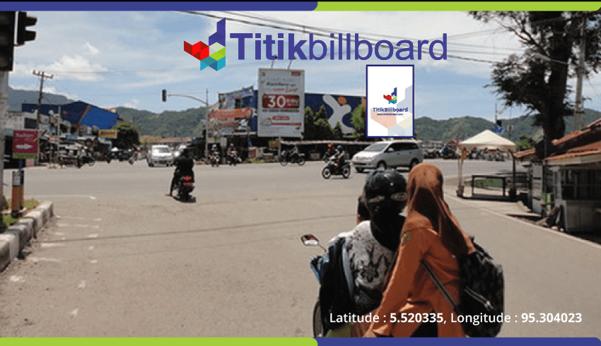 Sewa Billboard Aceh Besar Jl. Soekarno Hatta (Perempatan Wedana)