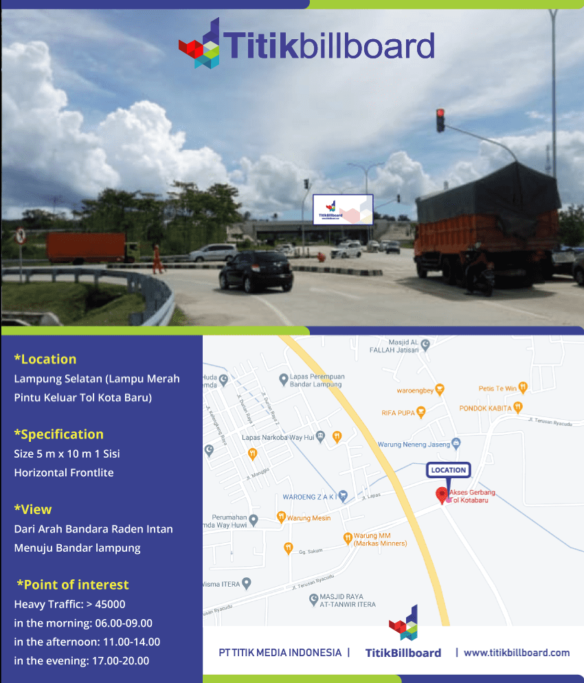 Lokasi Billboard Lampung Selatan