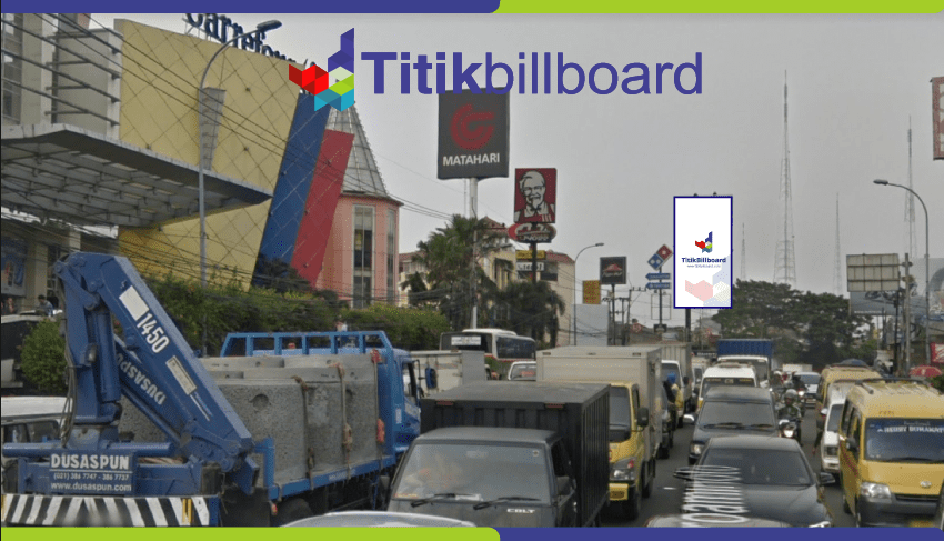 Lokasi Billboard Ciledug Jl. Hos Cokroaminoto - Depan Mall CBD