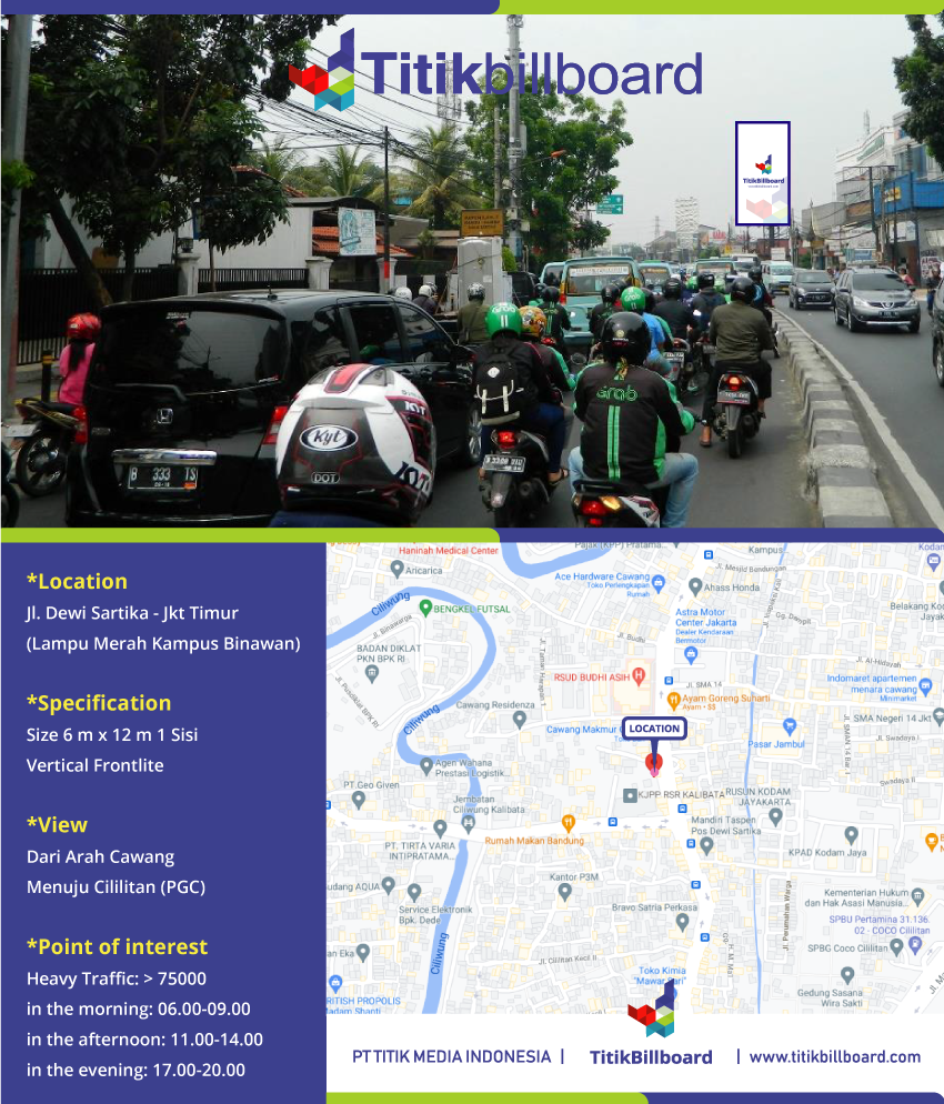 Lokasi Billboard Cawang Jakarta Timur