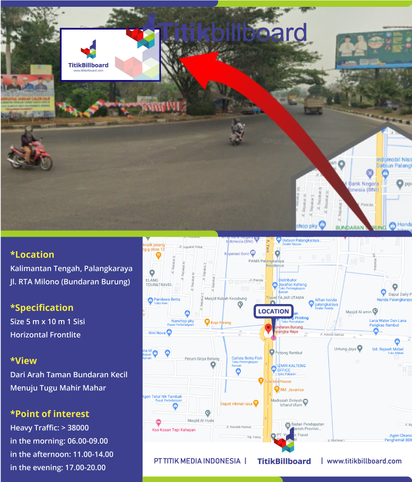 Lokasi Billboard Palangkaraya