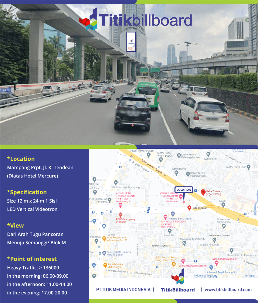 Lokasi Videotron Jakarta Selatan Mampang Prapatan