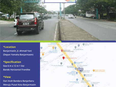Lokasi Billboard Banjarmasin Jl. Ahmad Yani