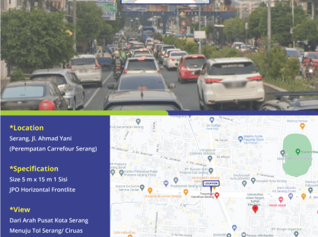 Lokasi Billboard JPO Serang Jl. Ahmad Yani