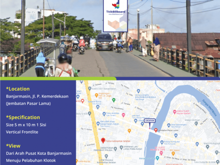 Lokasi Billboard Banjarmasin Jl. P. Kemerdekaan