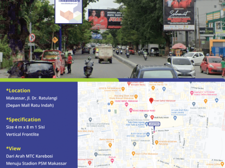 Lokasi Billboard Makassar Jl. Dr. Ratulangi