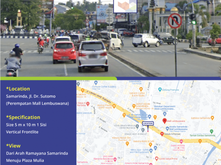 Lokasi Billboard Samarinda Jl. Dr. Sutomo